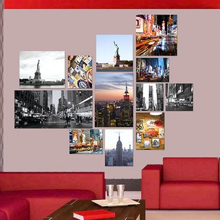 MISO eYe 免釘版畫相框 紐約 12入, 1個