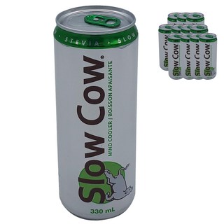 슬로우카우 스테비아 탄산음료, 330ml, 12개