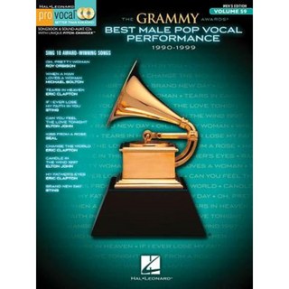 The Grammy Awards Best Male Pop Vocal Performance 1990-1999: Pro Vocal Men's Edition Volume 59 Hardcover, Hal Leonard Publishing Corporation