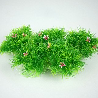 MOBYDICK 水族箱裝飾用綠色人造水草 090-035B, 5個