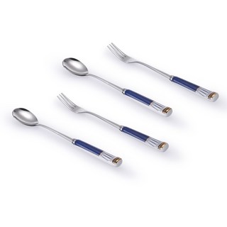 Beluzkasa Imperial Teaspoon 2p + Tea Fork 2p Set, 1組, 2p 茶匙 + 2p 茶叉