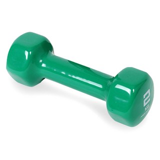 iWANNA PVC素色啞鈴, 1個, 綠色, 2公斤