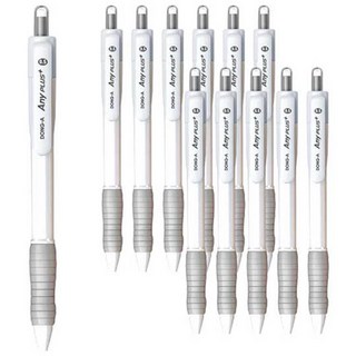 DONG-A Anyplus 黑色原子筆 0.5mm, 白色, 12入