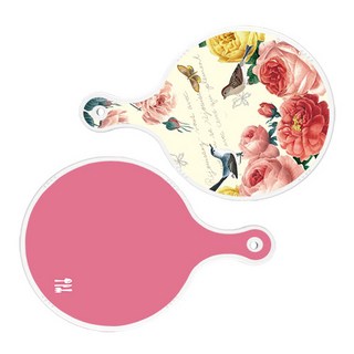 로엠디자인 서빙 원형 도마 보드 2p ParisRose 세트, ParisRose, 핑크, 1세트