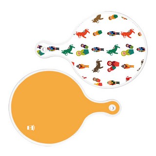 Roem Design 圓形上菜砧板 俄羅斯娃娃 2件套組, 俄羅斯娃娃, 黃色, 1套