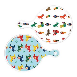 Roem Design 圓形上菜砧板 俄羅斯娃娃 2件套組, 俄羅斯娃娃, 達拉木馬, 1套