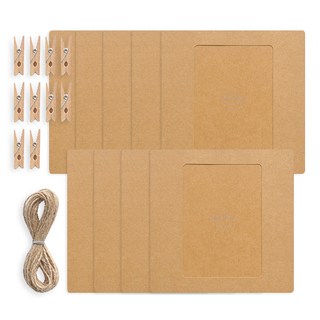 walgadaks 紙相框照片牆裝飾組 4*6, 工藝