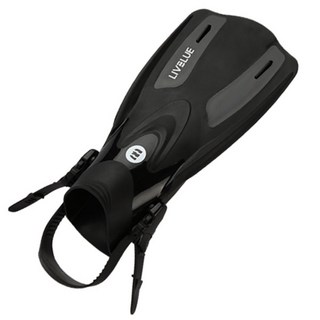 LIVBLUE 浮潛短蛙鞋 LIVF-0012, 黑色