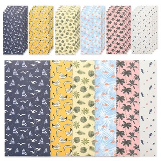 왈가닥스 트로피칼 리틀백 편지봉투 6종, 혼합색상, 30개