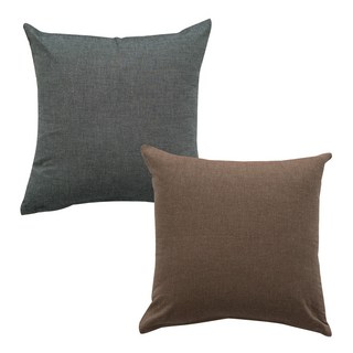 Econy House 2p套色紗平墊棉, 木炭，棕色