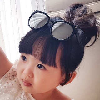 Woojooi 女童貓眼型太陽眼鏡+眼鏡收納袋+拭鏡布