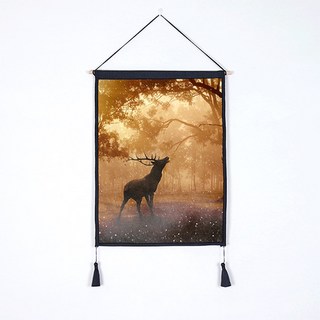THE ZAKKA 森林鹿室內裝飾掛軸, Y394ZHID537