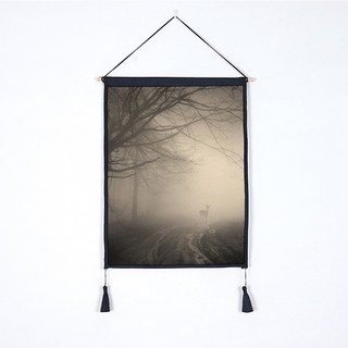 THE ZAKKA 森林鹿室內裝飾掛軸, Y394ZHID536
