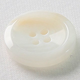 HR大鈕扣 袖扣 21mm, 白色的, 12件