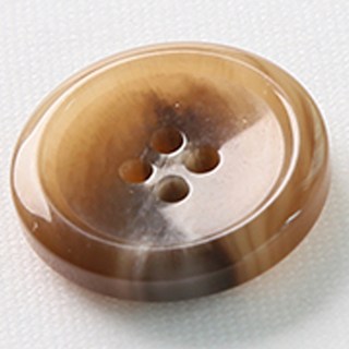 HR大鈕扣 袖扣 21mm, 深米色, 8件