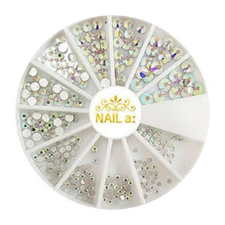 Nail Room 美甲水鑽貼飾組, 023 MC水鑽 水晶AB彩, 1個