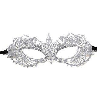 PARTY COSTUME 蕾絲面具 46, 銀色
