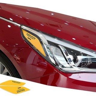 Dal-gu-reum LF Sonata 反光片車貼 紅色(2片 一車份), 1套, 紅色