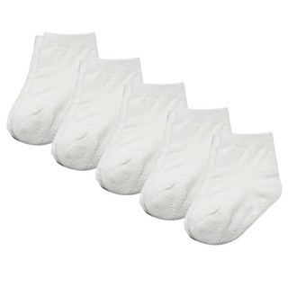 WESOCKS&PAPAMAM 兒童素色基本款中筒襪 5雙