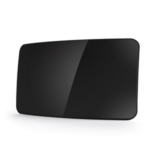 Coms 賣場 數位電視天線接收器 弧形款 黑色, GK462