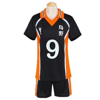 男女通用 排球少年!! Cosplay 烏野高中比賽服 HQ06-6