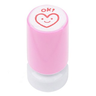 手作卡片 OK愛心萬年印章, 紅色, 1個