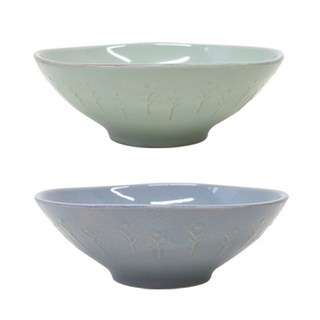 L Foret 韓國產麵碗2入組, 葉綠色 + 雲灰色, 1套