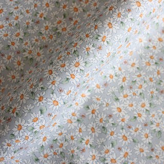 르우홈 들국화 패브릭 원단, 그레이, 1개