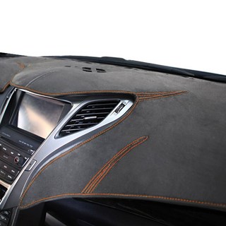 BORN TO ROAD 麂皮防滑儀表板避光墊 灰色布料 + 橘色車線, Captiva 2011~2015年/多功能儀表
