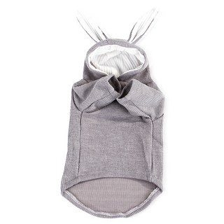 ZEZEPET 兔子連帽羅紋寵物狗針織衫, Y417PDFC206