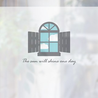 Design Supul 彩色霧面窗貼 IOU, 混合顏色