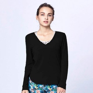 이지요가 여성용 라베다 글램 롱슬리브 요가 티셔츠 YWE-1803-502-L1