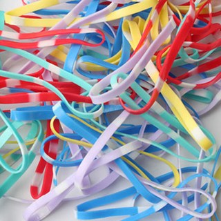 Uni band TPU 彩色橡皮筋, 條紋藍, 2個