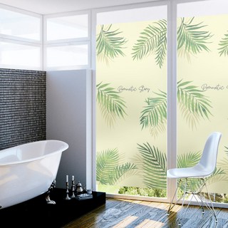 Jejedeco 窗戶貼紙 彩色霧面貼紙 玻璃窗貼紙 Tropical Sage 01, 黃色