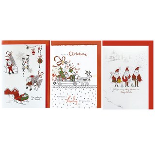 From&To 聖誕卡 fss156-456 3款組, 混合顏色, 1套