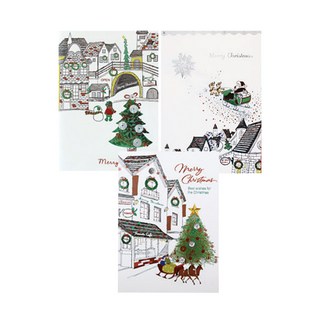 From&To 聖誕卡 fss156-123 3件組, 混合顏色, 1套