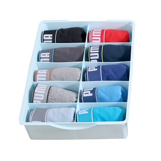 리빙해피 키친아트 속옷 정리함 1slot 블루, 1개