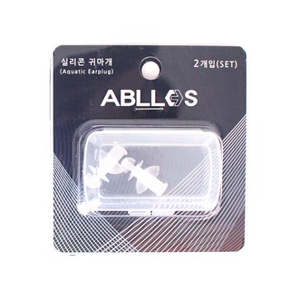 아블로스 실리콘 수영 귀마개 AB3-RC31O 2p, 화이트, 1개
