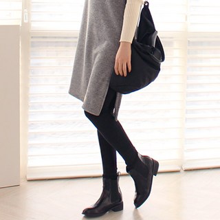 PANG PANG SHOP 孕婦款肚帶皮草內搭褲