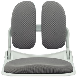 舒適椅 白色框架可折疊網布和室椅, 灰色