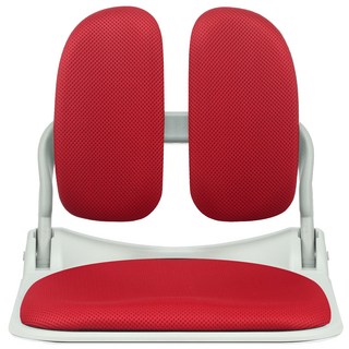 舒適椅 白色框架可折疊網布和室椅, 紅色