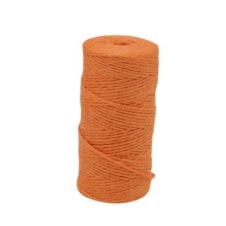 Donna&deco 彩色麻繩, 橘色, 90m
