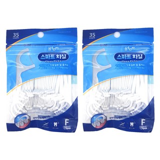 꿀템스토어 스마트 치실 F타입, 35개입, 2개