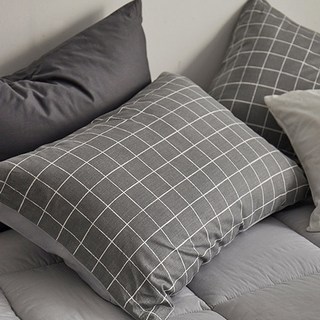SHEZ HOME 純棉格紋枕頭套