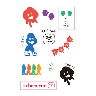 Sticky Deco亮點貼紙 486辛苦的人生, 強烈的猩紅天空, 1個