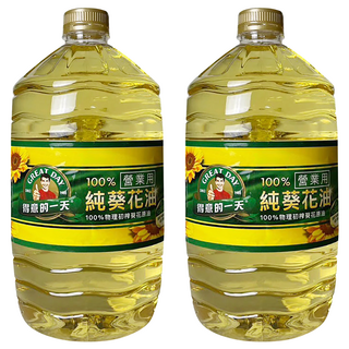 得意的一天 100%純葵花油, 5L, 2瓶
