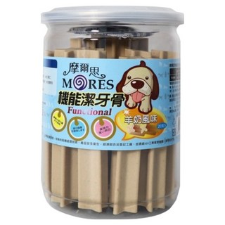 Mores 摩爾思 機能潔牙骨 長星型 20支, 羊奶風味, 200g, 1罐