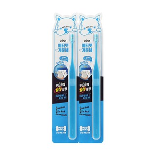 에티펫 개운해 반려동물 칫솔, 부드럽게, 2개