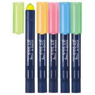 DONG-A 固體螢光筆 Jet Stick 橢圓形, 天藍色(F36), 12個