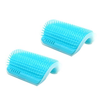 티티펫 고양이 셀프 마사지 캣닢 브러쉬 5.5 x 3 cm, 민트, 2개